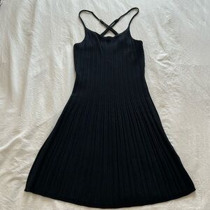 Abercrombie & Fitch Black Knit Mini Dress Flare
